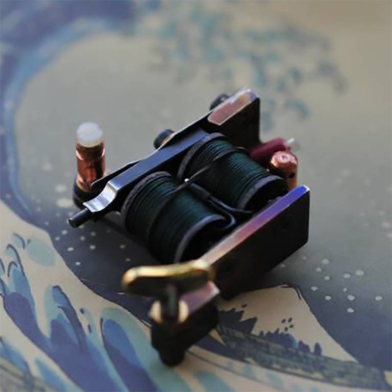 Kylin Handmade Brass Tattoo Machine - Black Ghost