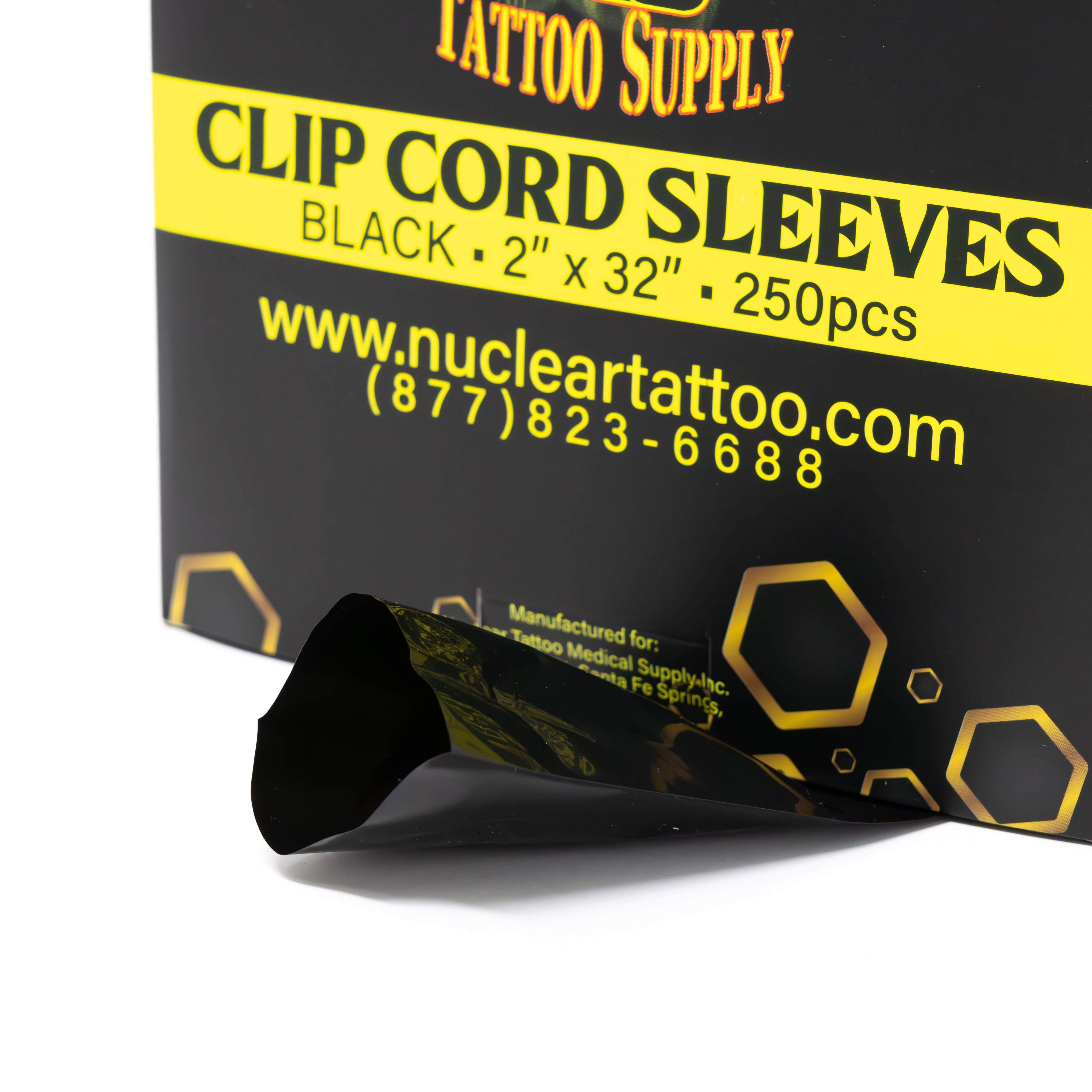 Clip Cord Cover Bag - Black