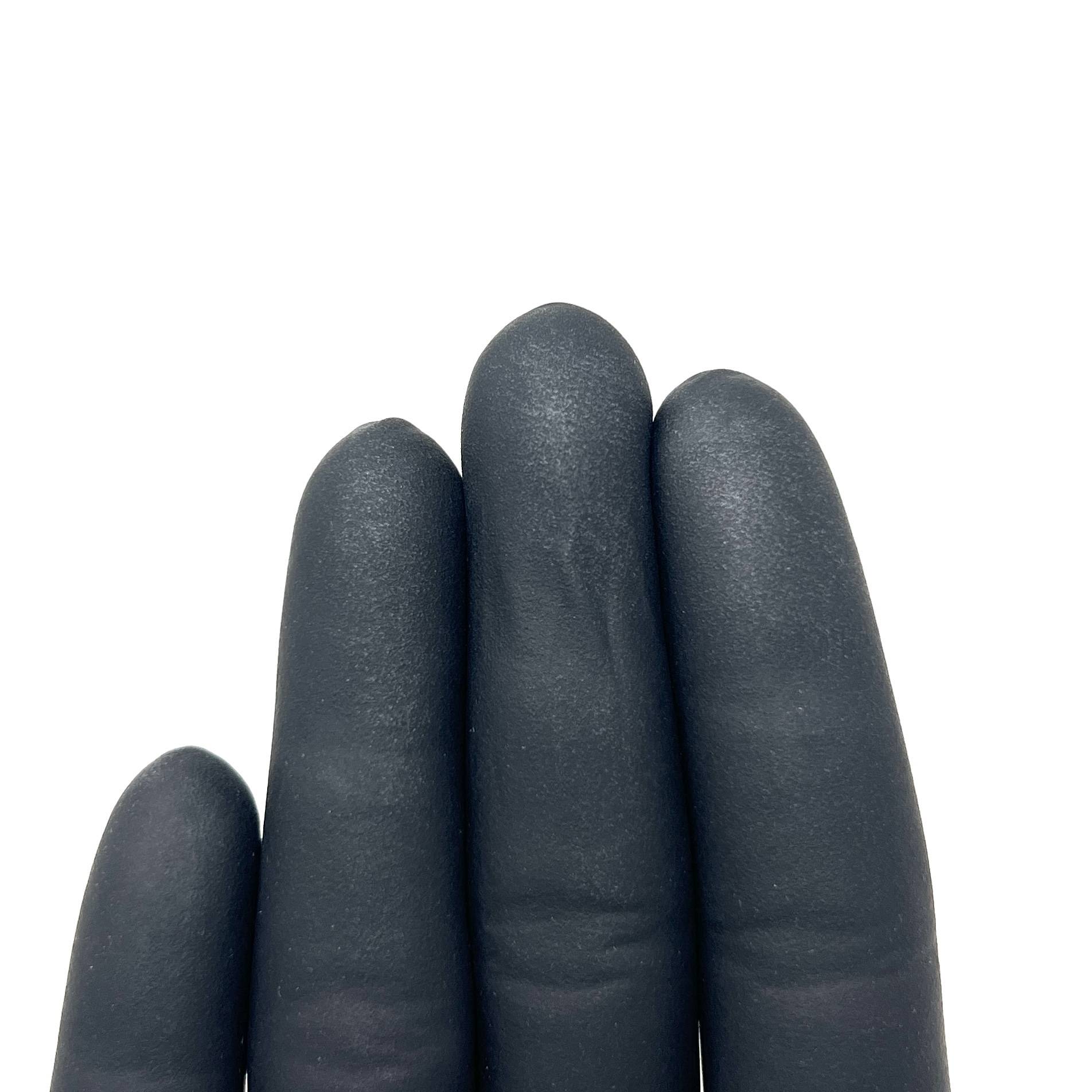 Black Label Latex Powder Free Exam Gloves