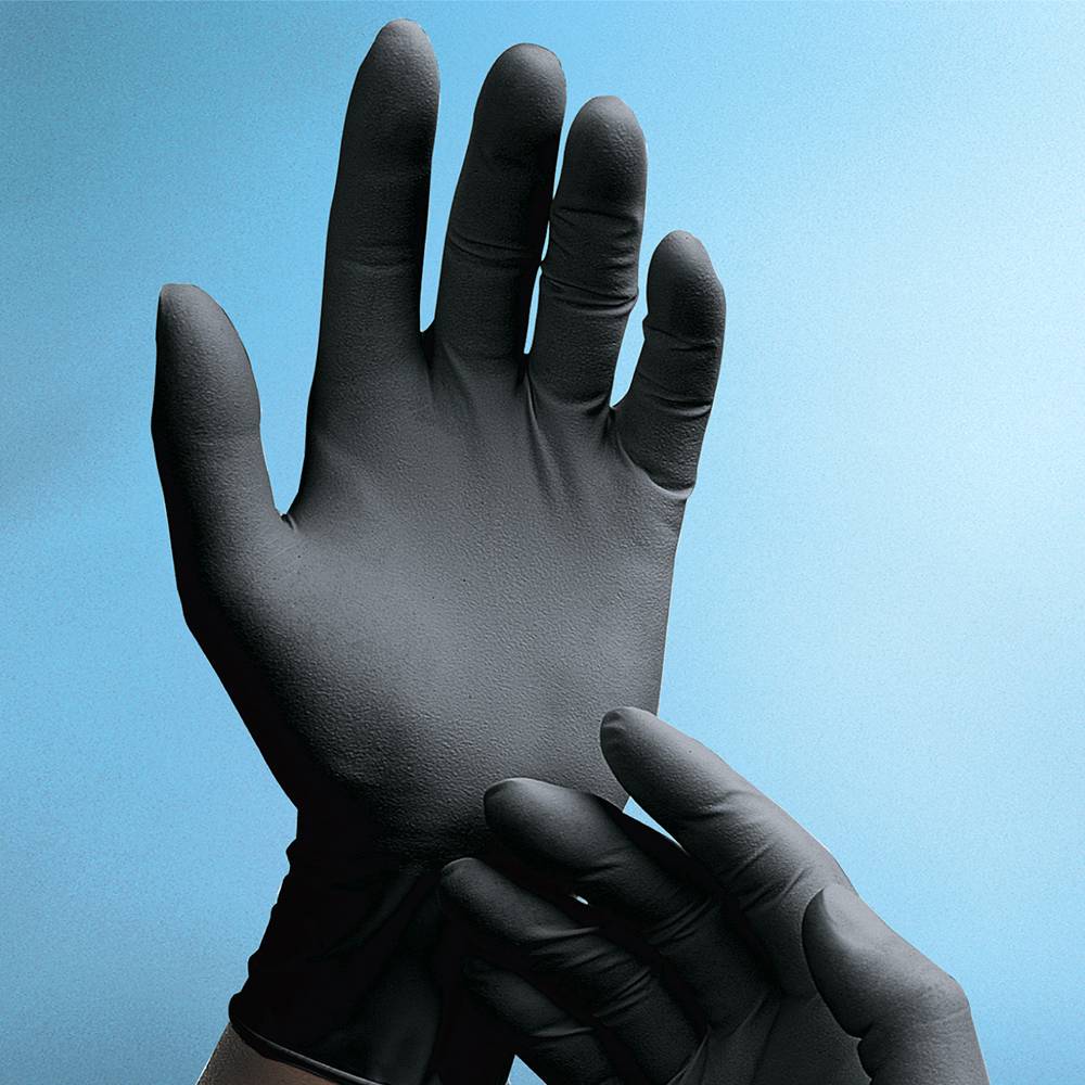 Adenna's Phantom Black Latex Powder Free Exam Gloves