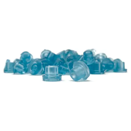 Rubber Hard Nipples - Turquoise