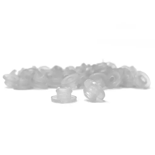 Silicone Nipples With Baffle - Clear