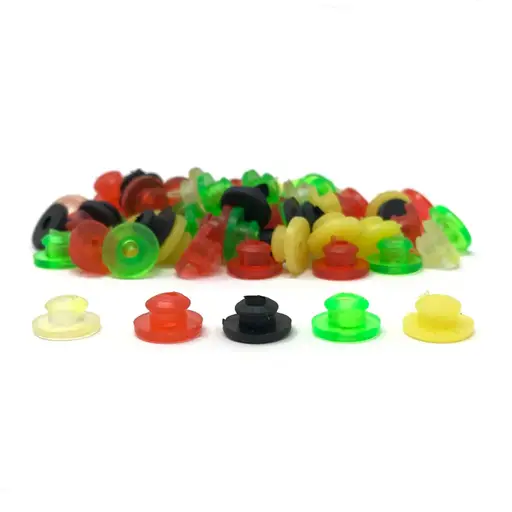Silicone Nipples With Baffle - Color Mix