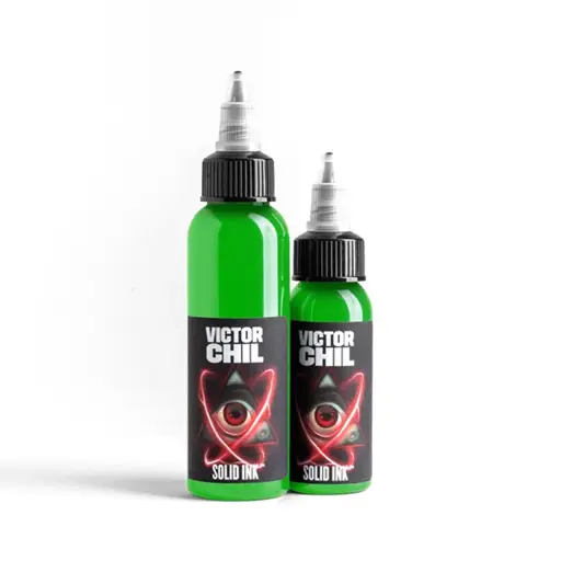 1oz Victor Chil's Toxic Green - Solid Ink